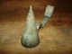 19th C Old Early Tin Candle Snuffer Rare Unique Handle Witch Hat Cone Primitives photo 2