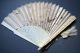 Mint Condition 19th C.  Cantonese Chinese Double Boxed Fan Lacquer Silver Ox Bone Fans photo 2