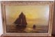Antique 19thc Otis S Weber Luminist Sunset Maritime Seascape Oil Painting Nr Other photo 1
