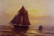 Antique 19thc Otis S Weber Luminist Sunset Maritime Seascape Oil Painting Nr Other photo 4