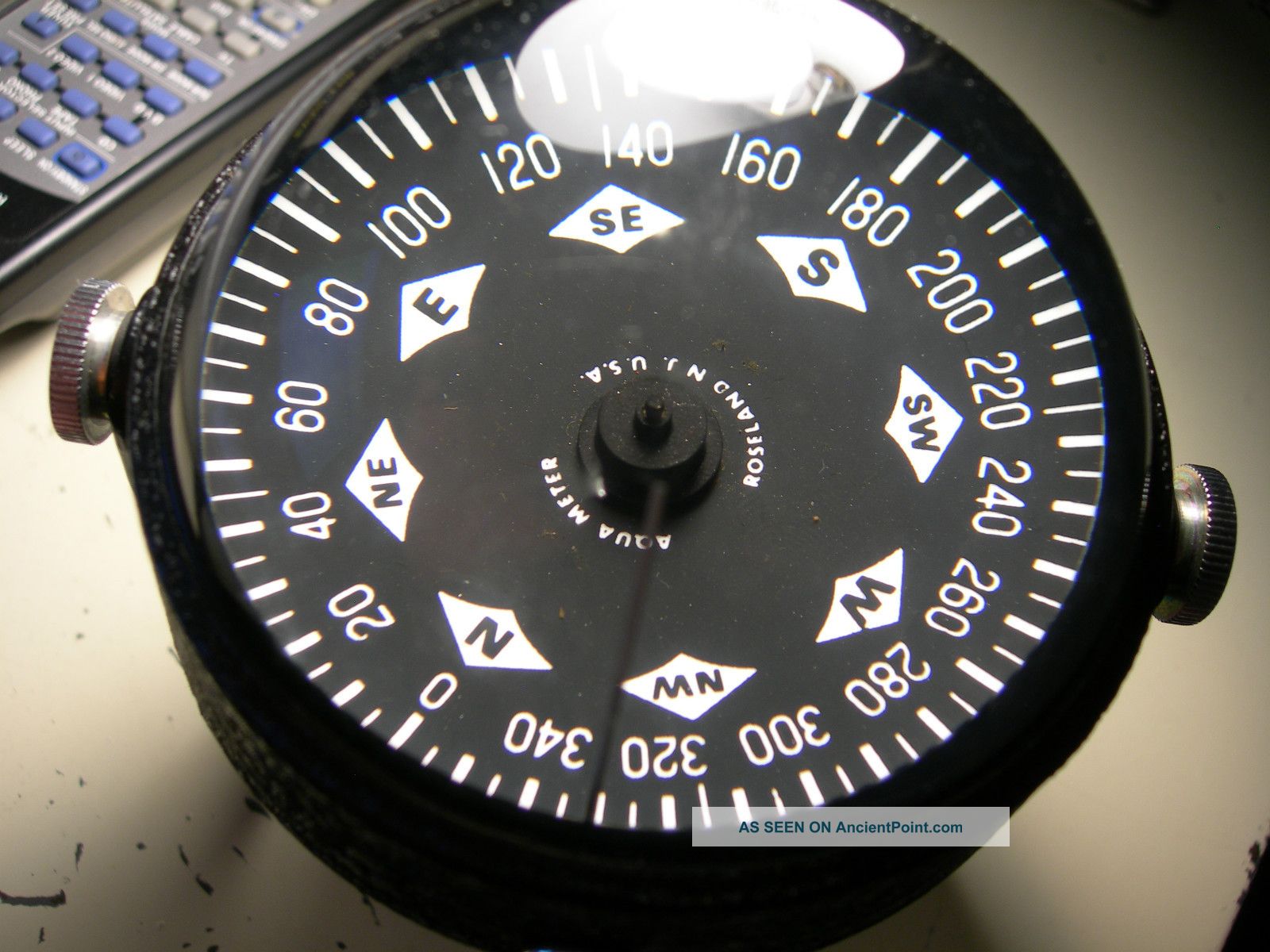 New/vintage Aqua Meter Marine Instruments Boat Compass Model 70 Compasses photo