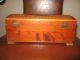 Antique Pine Chest Beautifuly Hand Carved And Painted 1900-1950 photo 5