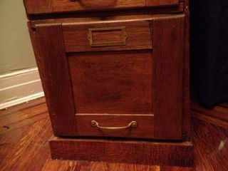 Vintage Wood File Cabinet In Five Module Units - 1920s - Mission? Arts & Crafts? photo