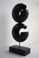 Black Modern Metal Sculpture Art Abstract Mid Century Contemporary Table Decor Mid-Century Modernism photo 1