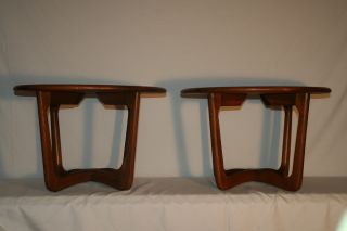 Rare Pair Lane Round Danish Modern Tables Can ' T Find Another On Web photo