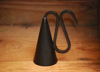 Primitive Style - Black Iron Candle Snuffer photo