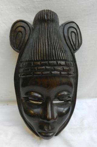 Early 20th Century Royal Ebony Carved Igbo Nigerian Head / Mask - Stunning Piece photo