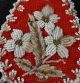 Great 19th Cen.  Mohawk Floral Beadwork Wall Watch Hanger Hutch Native American photo 3