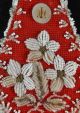 Great 19th Cen.  Mohawk Beadwork Wall Watch Hanger Floral Native American photo 1