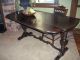 Spanish Revival Or Tudor Style Console - Dining Or Sofa Table - Desk - Dated 1924 1900-1950 photo 7