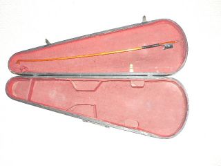 Vintage Antique Violin Wood Case,  And Tourte Wood Bow 4/4 $9 Nr photo