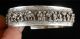 Great Antique,  Vintage Well Marked Scenic Chinese Carved Silver Bracelet Bracelets photo 4