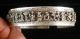 Great Antique,  Vintage Well Marked Scenic Chinese Carved Silver Bracelet Bracelets photo 5