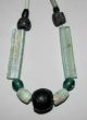 Ancient Egyptian Faience Tube Beads,  Teal,  Rim Glass Philip Mitry Collection Egyptian photo 1