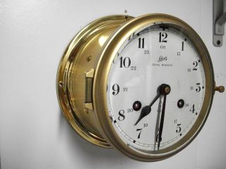Vintage Schatz 8 Days Royal Mariner Ships Clock Working photo