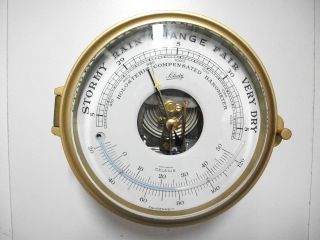 Vintages Schatz Ships Clock Royal Mariner Barometer Working photo