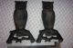 Vintage & Antique Cast Iron Owl Andirons With Glowing Eyes 407e Hearth Ware photo 1