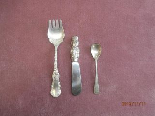 Assorted Silverplate Hors D ' Oeuvres Utensils Pictured photo