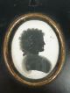 Antique English Silhouette Portrait On Plaster Likely John Miers - Georgian Other photo 1