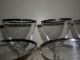 Vintage Fostoria Crystal Silver Rim Wine Glasses - 12 Pc - Fab Mid Century Design Stemware photo 10