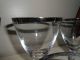Vintage Fostoria Crystal Silver Rim Wine Glasses - 12 Pc - Fab Mid Century Design Stemware photo 8