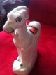Staffordshire Made In England 19th Century Porcelain Donkey Figurines photo 1