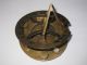Nautical Brass Finish Stanley London Sundial Compass Compasses photo 3