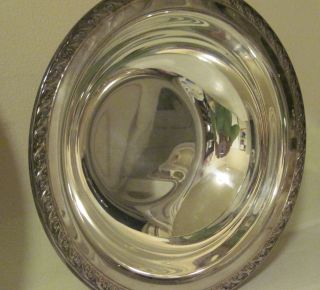 These Ar 2 Large Silverplated Bowls W/cover & A Large Platter Total - 4 Pieces photo