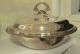These Ar 2 Large Silverplated Bowls W/cover & A Large Platter Total - 4 Pieces Bowls photo 2