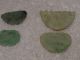 4 Antique Chinese Jade Pendants,  Qing,  Largest 1.  25 