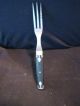 Primitive 3 Tine Forks (2) Wood Handle Flat Ware Pewter Trim Primitives photo 5