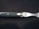 Primitive 3 Tine Forks (2) Wood Handle Flat Ware Pewter Trim Primitives photo 7