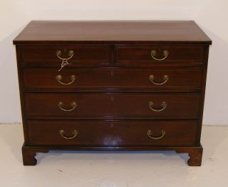 Good Quality Antique Mahogany & Inlaid Chest Of Drawers photo