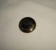 Old Brass Picture Button - Girl With A Straw Hat Buttons photo 4
