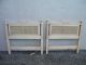 Pair Of French Caned Twin Size Headboards By Davis Cabinet 2803 Post-1950 photo 1
