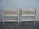 Pair Of French Caned Twin Size Headboards By Davis Cabinet 2803 Post-1950 photo 3