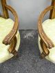 Pair Of French Antique Painted Living Room Side By Side Chairs 2781 Post-1950 photo 9