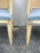Pair Of Mid - Century Barrel Shape Caned Side By Side Chairs 2780 Post-1950 photo 10