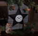 Pattis Ratties Primitive Rustic Tin Barn Star Wall Clock Great Gift Idea Primitives photo 4