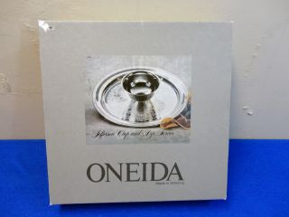 Vintage 1989 Oneida Jefferson Silverplate Chip N Dip Server W/original Box L@@k photo