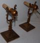 Gorgeous Pair Bronze 1 - Light Wall Sconces Or Table Lamp With Swan Detail Chandeliers, Fixtures, Sconces photo 11