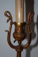 Gorgeous Pair Bronze 1 - Light Wall Sconces Or Table Lamp With Swan Detail Chandeliers, Fixtures, Sconces photo 3