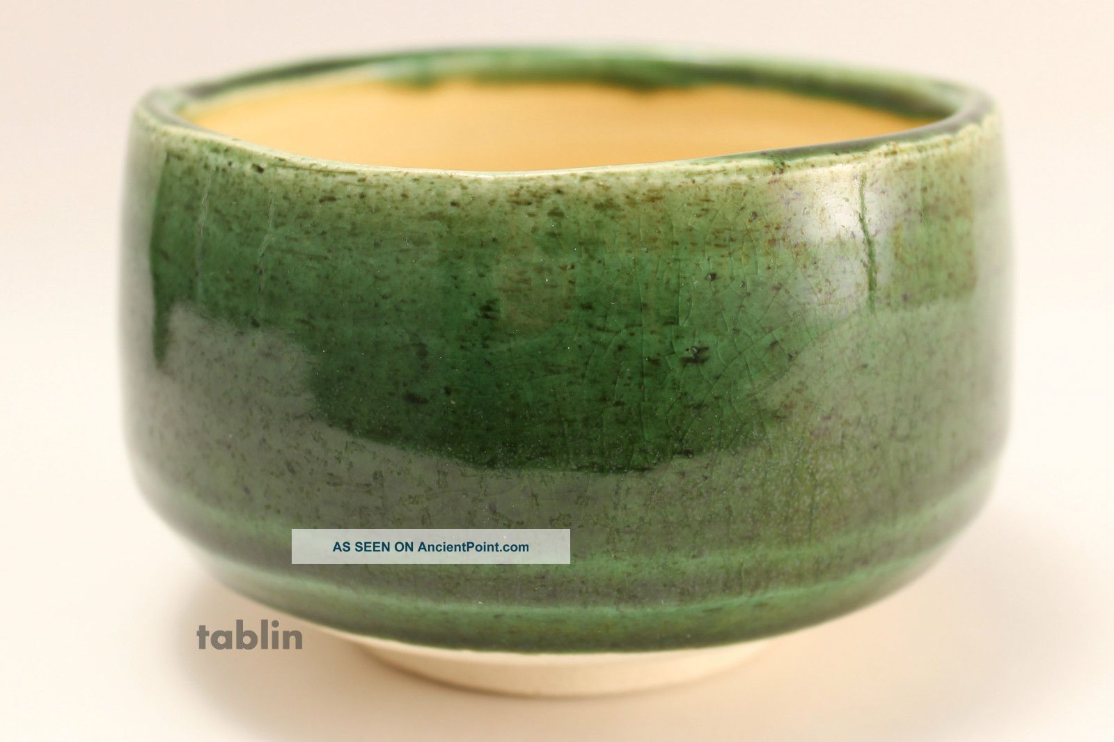 Mino Yaki Ware Japanese Tea Bowl So Oribe Chawan Matcha Green Tea Bowls photo