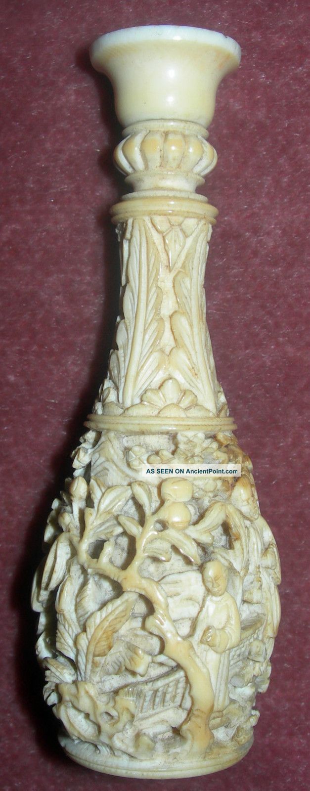Fine 19th Century Chinese Canton ' Ox Bone ' Seal. Seals photo