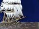 Finest Japanese Sterling Silver Clipper Ship In Relief By Takehiko Japan Nr Other photo 2