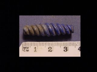 Roman Lapis Lazuli Spiral Bead Circa 100 - 400 A.  D. photo