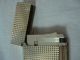 Rare Large Lighter S.  T Dupont Made In France Gold Plated Diamond Head European photo 3