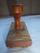 Antique Vintage Reno Mould Engineering Approval Wood Stamp Other photo 5