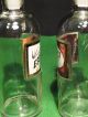 2 Old Chemist Bottles With Tops & Recessed Glass Labels Science & Medicine (Pre-1930) photo 2