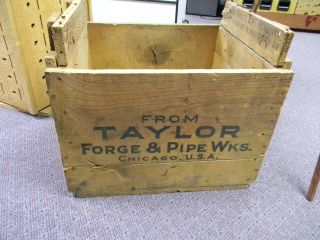 Antique Homestake Mine Taylor Forge Englewood South Dakota Chicago Usa Wood Box photo